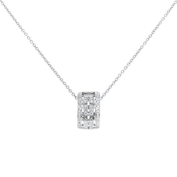 [⭐Mirelle]PARENTESI NECKLACE SILVER DIAMOND