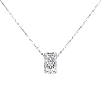 [⭐Mirelle]PARENTESI NECKLACE SILVER DIAMOND