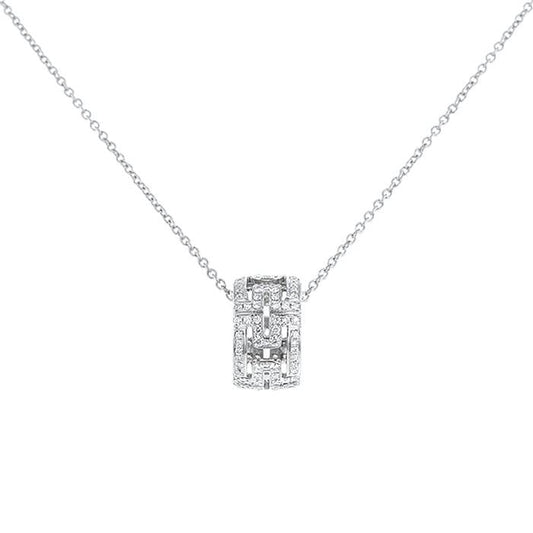 [⭐Mirelle]PARENTESI NECKLACE SILVER DIAMOND