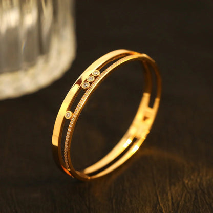 [⭐Mirelle]Move Romane Diamond Bangle Bracelet