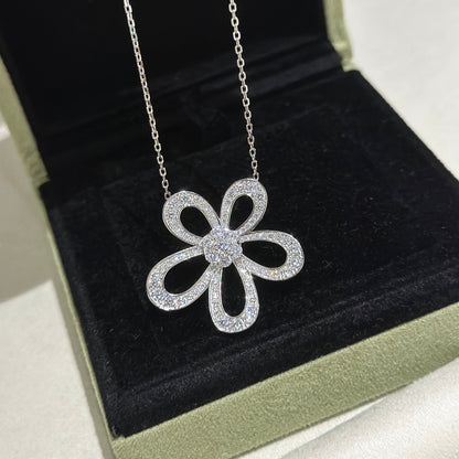 [⭐Mirelle]FLOWERLACE NECKLACE FULL DIAMONDS
