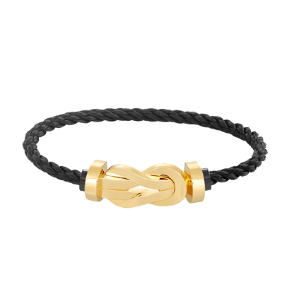 [⭐Mirelle]CHANCE LARGE 8 FIGURE BUCKLE NO DIAMOND BRACELET GOLD