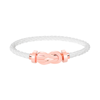 [⭐Mirelle]CHANCE LARGE 8 FIGURE BUCKLE NO DIAMOND BRACELET ROSE GOLD