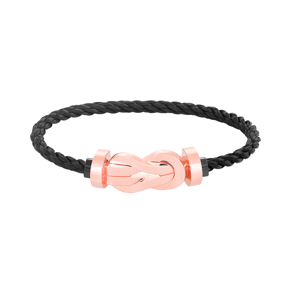 [⭐Mirelle]CHANCE LARGE 8 FIGURE BUCKLE NO DIAMOND BRACELET ROSE GOLD