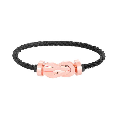 [⭐Mirelle]CHANCE LARGE 8 FIGURE BUCKLE NO DIAMOND BRACELET ROSE GOLD