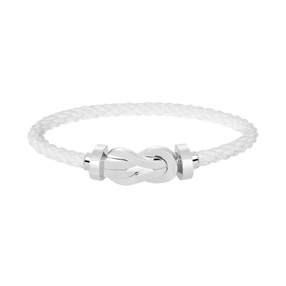 [⭐Mirelle]CHANCE LARGE 8 FIGURE BUCKLE NO DIAMOND BRACELET SILVER