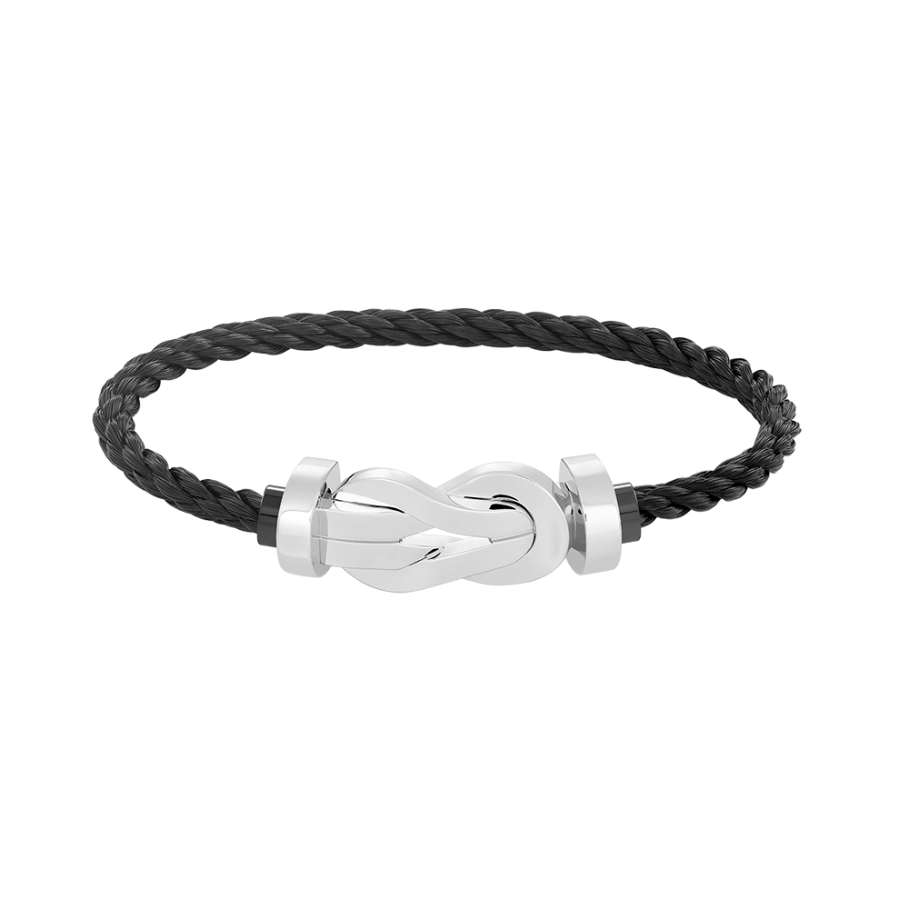 [⭐Mirelle]CHANCE LARGE 8 FIGURE BUCKLE NO DIAMOND BRACELET SILVER