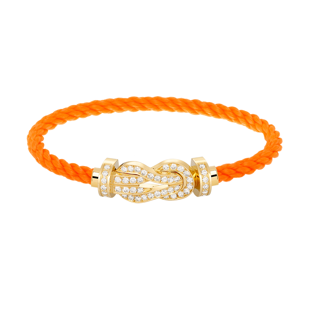 [⭐Mirelle]CHANCE LARGE 8 FIGURE BUCKLE FULLDIAMOND BRACELET GOLD