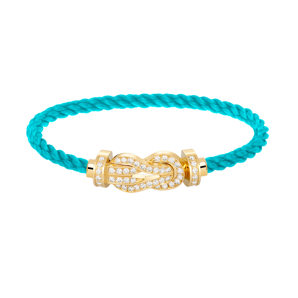 [⭐Mirelle]CHANCE LARGE 8 FIGURE BUCKLE FULLDIAMOND BRACELET GOLD