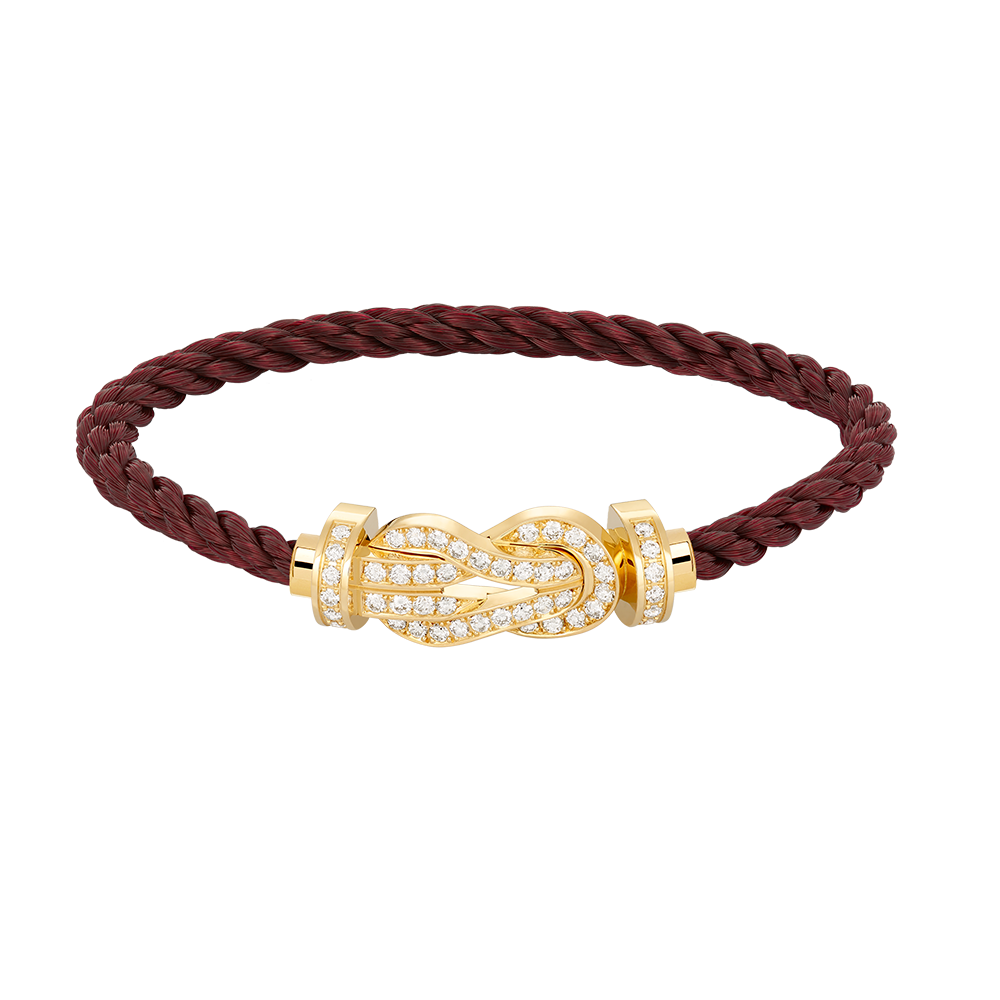 [⭐Mirelle]CHANCE LARGE 8 FIGURE BUCKLE FULLDIAMOND BRACELET GOLD