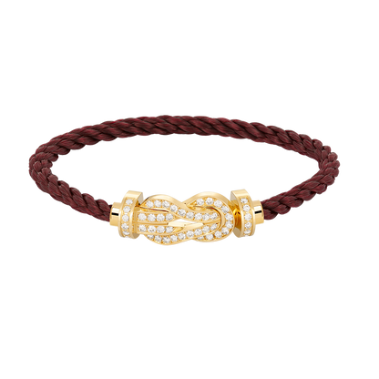 [⭐Mirelle]CHANCE LARGE 8 FIGURE BUCKLE FULLDIAMOND BRACELET GOLD