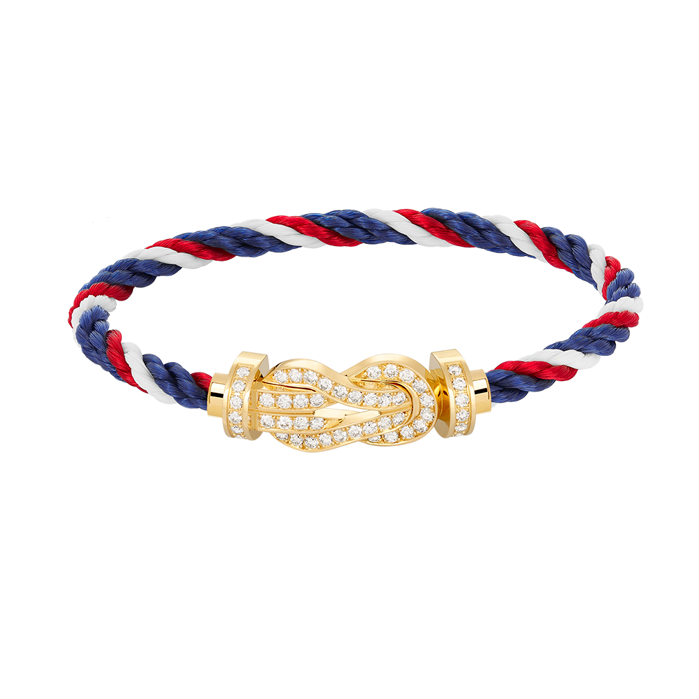 [⭐Mirelle]CHANCE LARGE 8 FIGURE BUCKLE FULLDIAMOND BRACELET GOLD