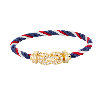 [⭐Mirelle]CHANCE LARGE 8 FIGURE BUCKLE FULLDIAMOND BRACELET GOLD