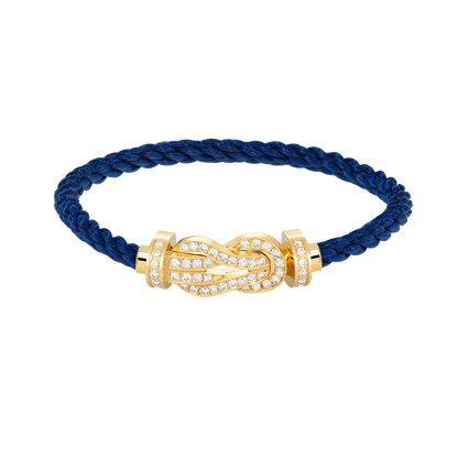 [⭐Mirelle]CHANCE LARGE 8 FIGURE BUCKLE FULLDIAMOND BRACELET GOLD