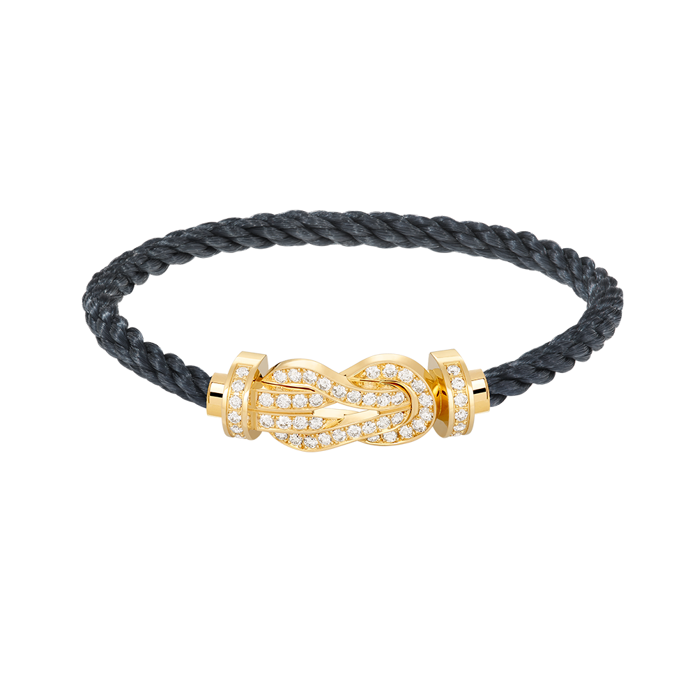 [⭐Mirelle]CHANCE LARGE 8 FIGURE BUCKLE FULLDIAMOND BRACELET GOLD