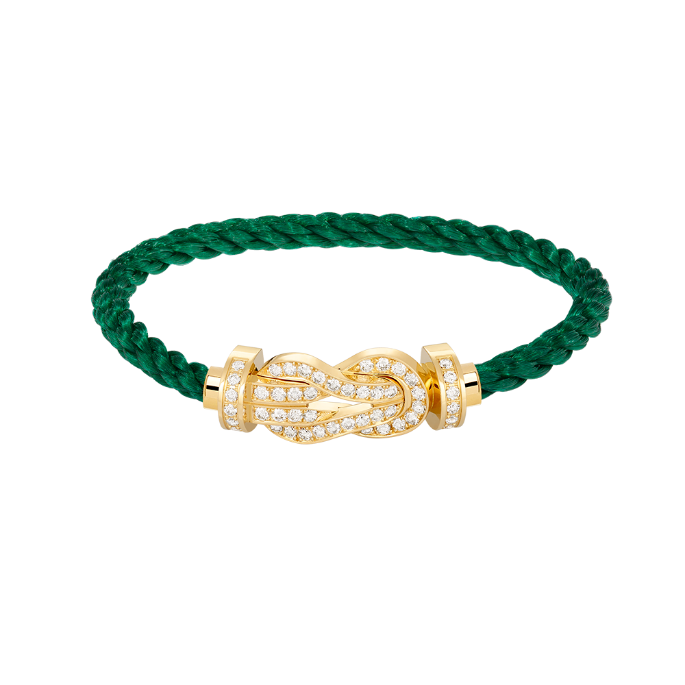 [⭐Mirelle]CHANCE LARGE 8 FIGURE BUCKLE FULLDIAMOND BRACELET GOLD