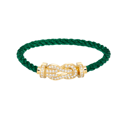 [⭐Mirelle]CHANCE LARGE 8 FIGURE BUCKLE FULLDIAMOND BRACELET GOLD
