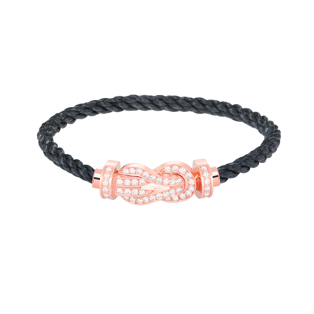 [⭐Mirelle]CHANCE LARGE 8 FIGURE BUCKLE FULL DIAMOND BRACELET ROSE GOLD