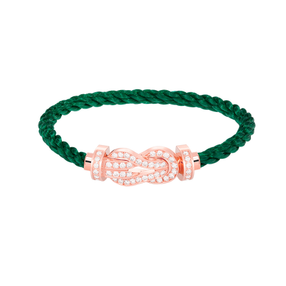 [⭐Mirelle]CHANCE LARGE 8 FIGURE BUCKLE FULL DIAMOND BRACELET ROSE GOLD