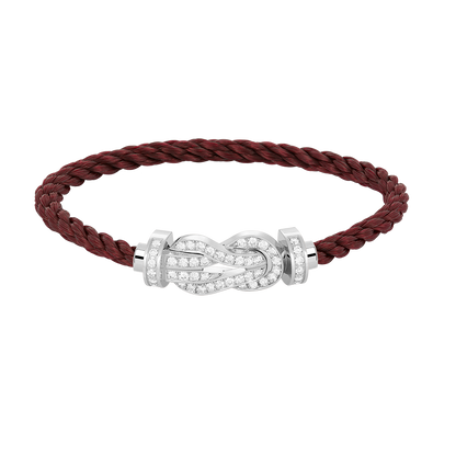 [⭐Mirelle]CHANCE LARGE 8 FIGURE BUCKLE FULL DIAMOND BRACELET SILVER