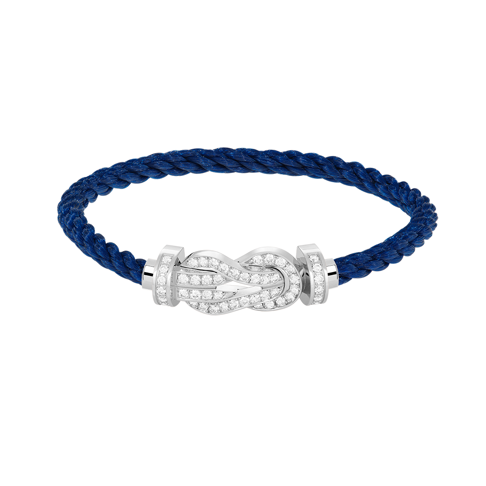 [⭐Mirelle]CHANCE LARGE 8 FIGURE BUCKLE FULL DIAMOND BRACELET SILVER