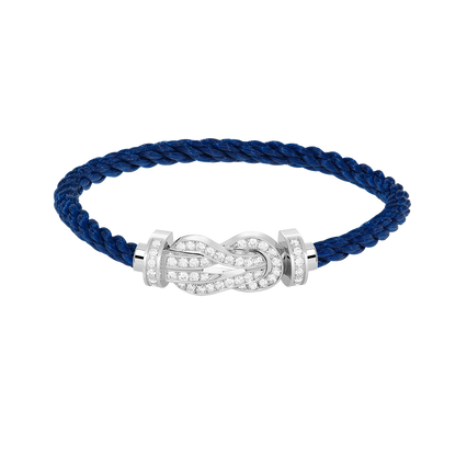[⭐Mirelle]CHANCE LARGE 8 FIGURE BUCKLE FULL DIAMOND BRACELET SILVER