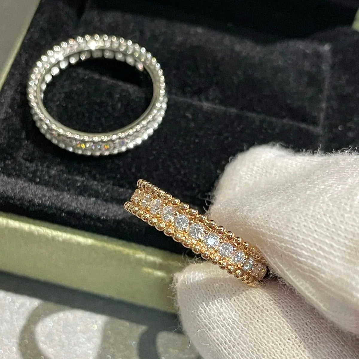 [⭐Mirelle]PERLEE DIAMOND ROSE GOLD RING