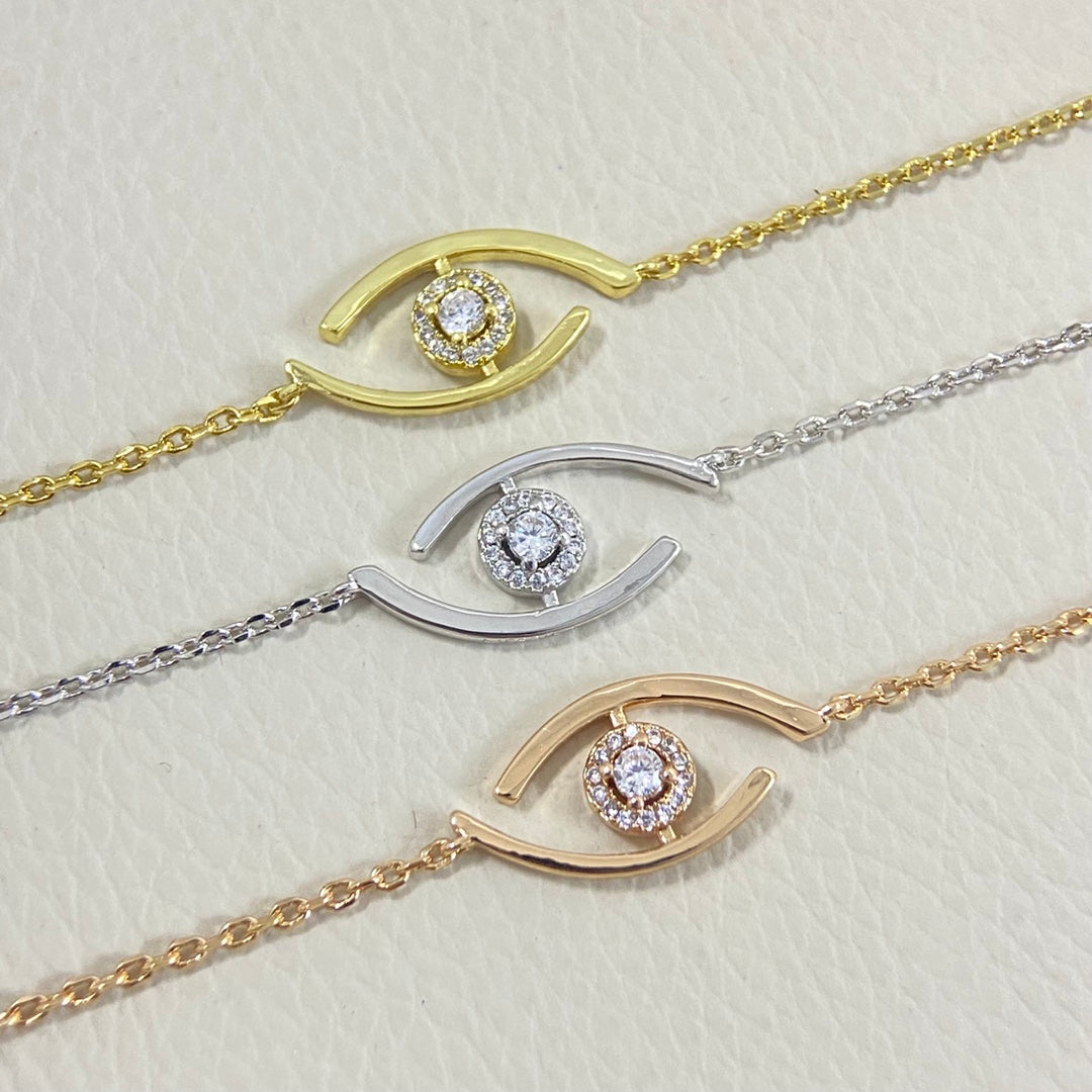 [⭐Mirelle]Demo Eye Pave-Set Diamond Bracelet
