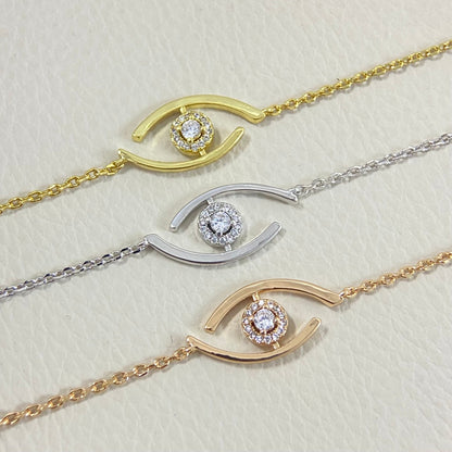 [⭐Mirelle]Demo Eye Pave-Set Diamond Bracelet