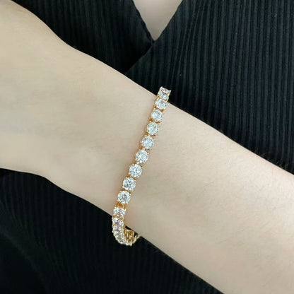 [⭐Mirelle jewelrys]TENNIS BRACELET WITH FULL DIAMOND SETTING
