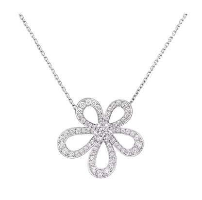 [⭐Mirelle]FLOWERLACE NECKLACE FULL DIAMONDS