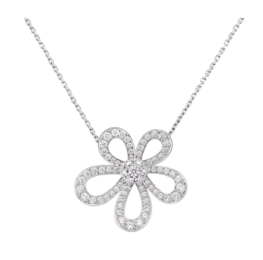 [⭐Mirelle]FLOWERLACE NECKLACE FULL DIAMONDS