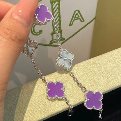 [⭐Mirelle] CLOVER 5 MOTIF VIOLET BRACELET COLLECTION
