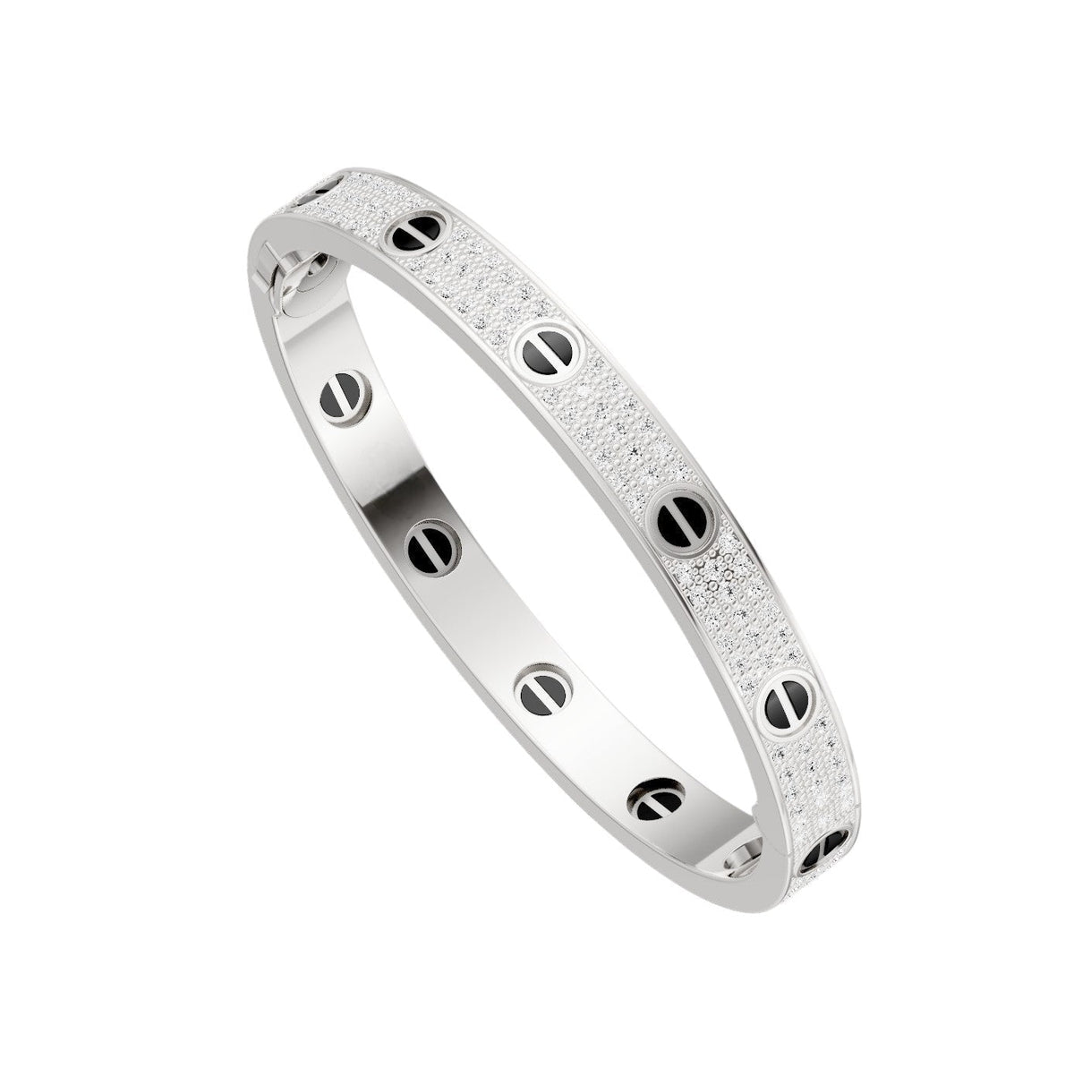 [⭐Mirelle]LOVE BRACELET 6.1MM DIAMOND-PAVED CERAMIC