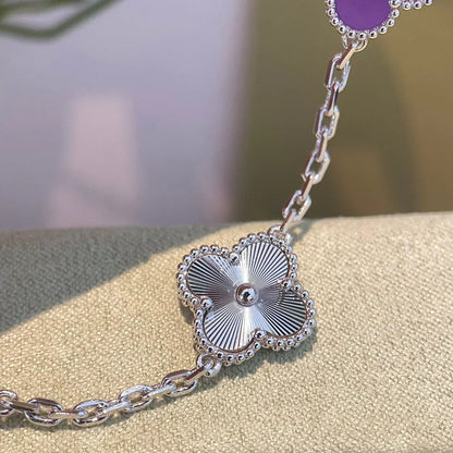 [⭐Mirelle] CLOVER 5 MOTIF VIOLET BRACELET COLLECTION