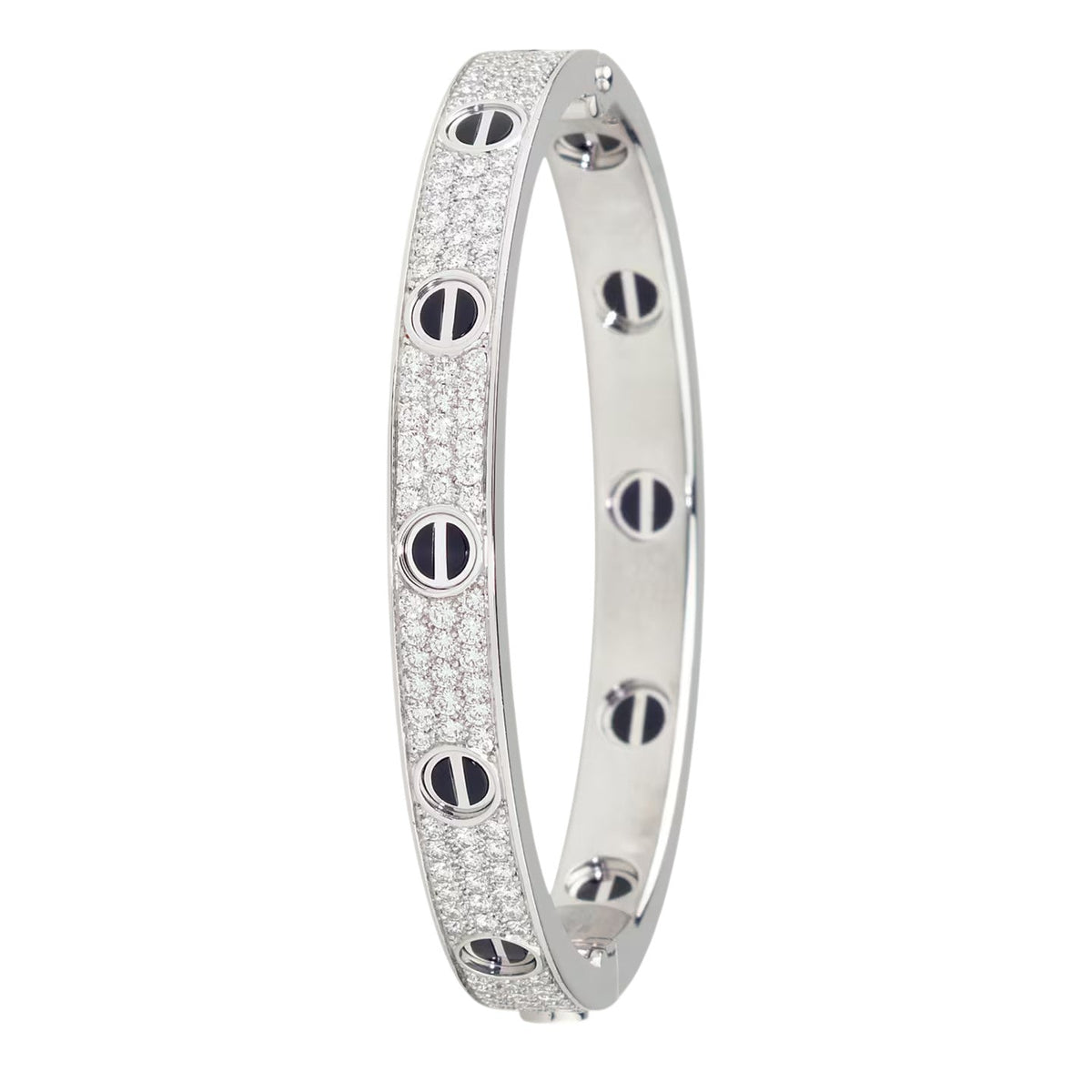 [⭐Mirelle]LOVE BRACELET 6.1MM DIAMOND-PAVED CERAMIC