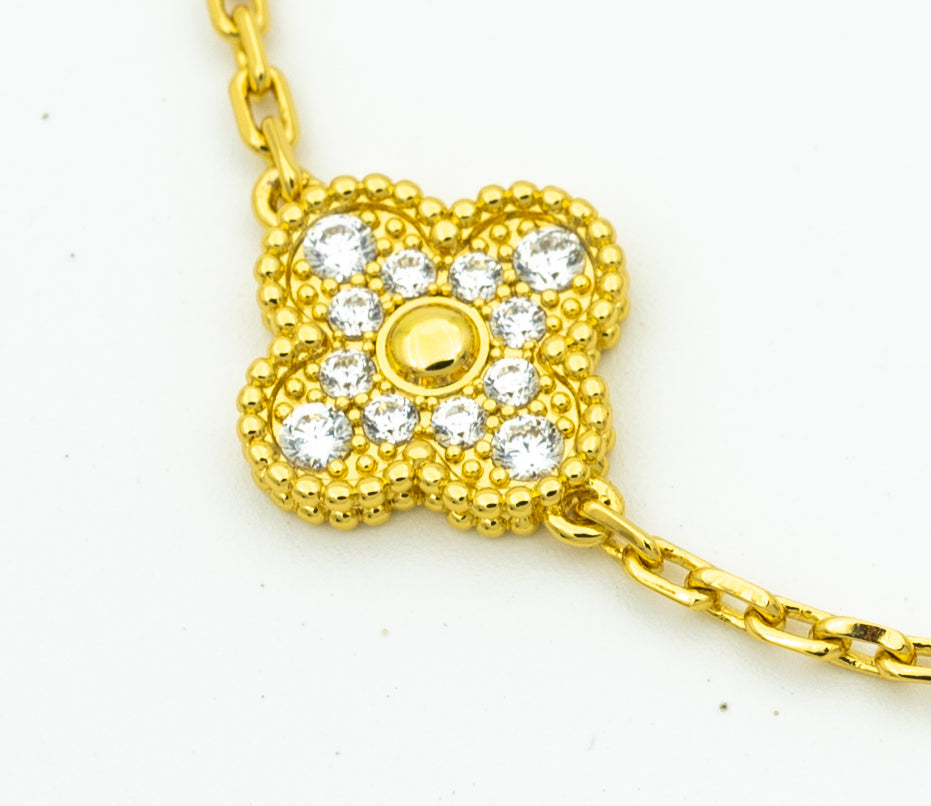 [⭐Mirelle] CLOVER 5 MOTIF LASER BRACELET COLLECTION