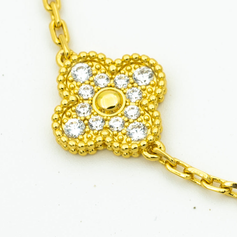 [⭐Mirelle] CLOVER 5 MOTIF LASER BRACELET COLLECTION