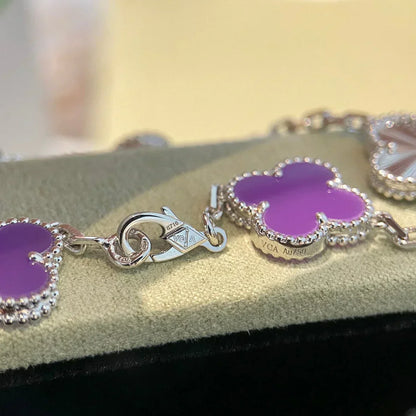 [⭐Mirelle] CLOVER 5 MOTIF VIOLET BRACELET COLLECTION
