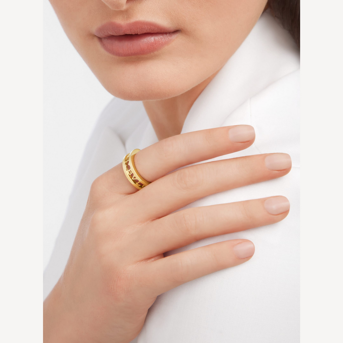 [⭐Mirelle]ZERO 1 ONE-BAND WITH OPENWORK LOGO SPIRAL RING