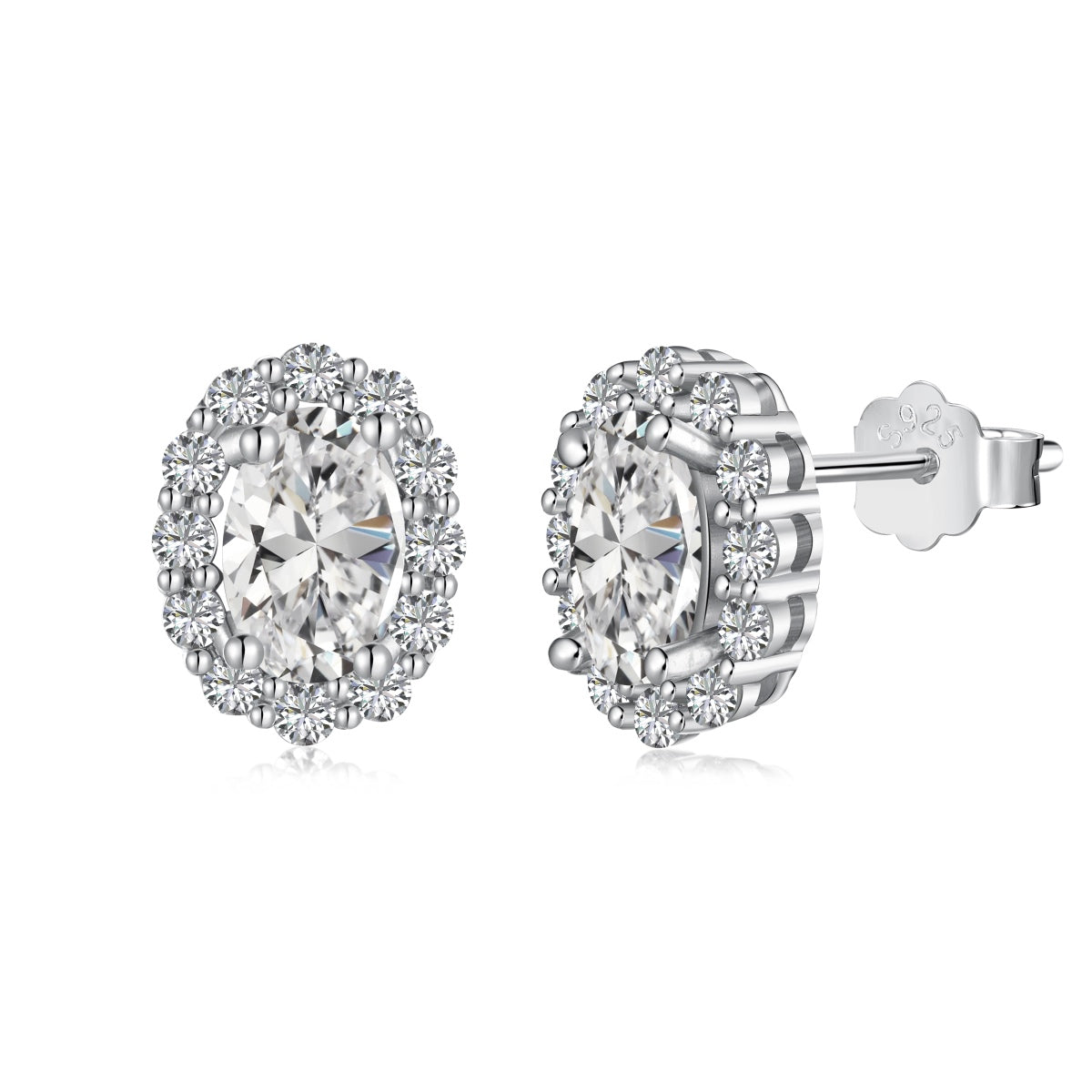 [Mirelle Jewelry]Delicate Unique Oval Cut Daily Earrings