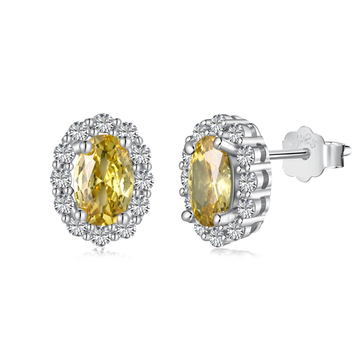 [Mirelle Jewelry]Delicate Unique Oval Cut Daily Earrings