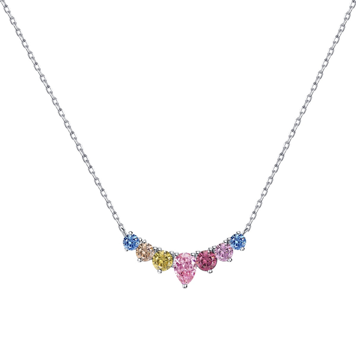 [Mirelle Jewelry]Dainty Colorful Heart Necklace