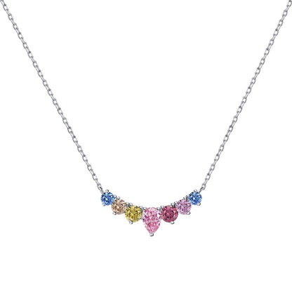 [Mirelle Jewelry]Dainty Colorful Heart Necklace