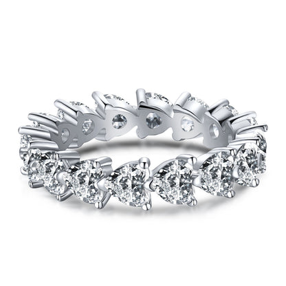 [Mirelle Jewelry]0.25 Carat Radiant Romance Heart Cut Lover Ring