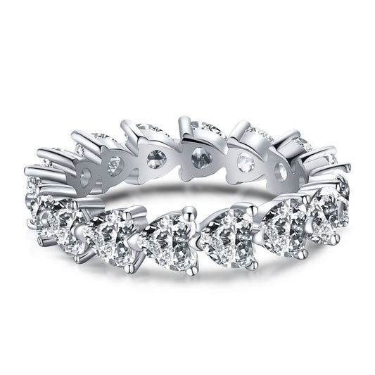 [Mirelle Jewelry]0.25 Carat Radiant Romance Heart Cut Lover Ring