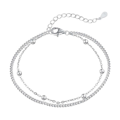 [Mirelle Jewelry]Delicate Bead Double Layer Bracelet