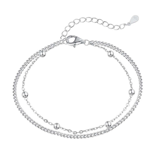 [Mirelle Jewelry]Delicate Bead Double Layer Bracelet