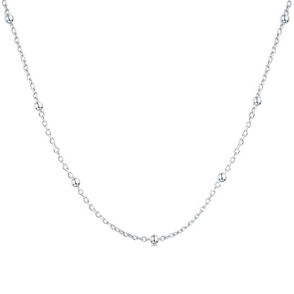 [Mirelle Jewelry]Small Bead Clavicle Chain Simple Necklace