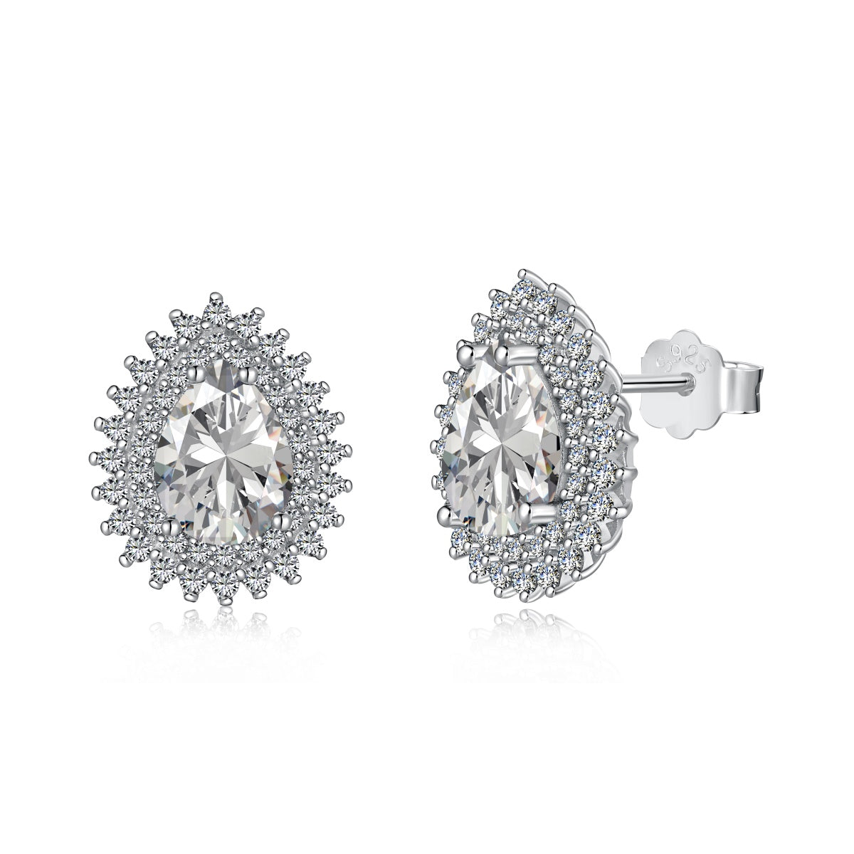 [Mirelle Jewelry]Delicate Gorgeous Pear Cut Daily Earrings